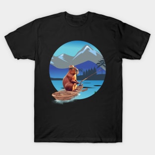 capybara fishing T-Shirt